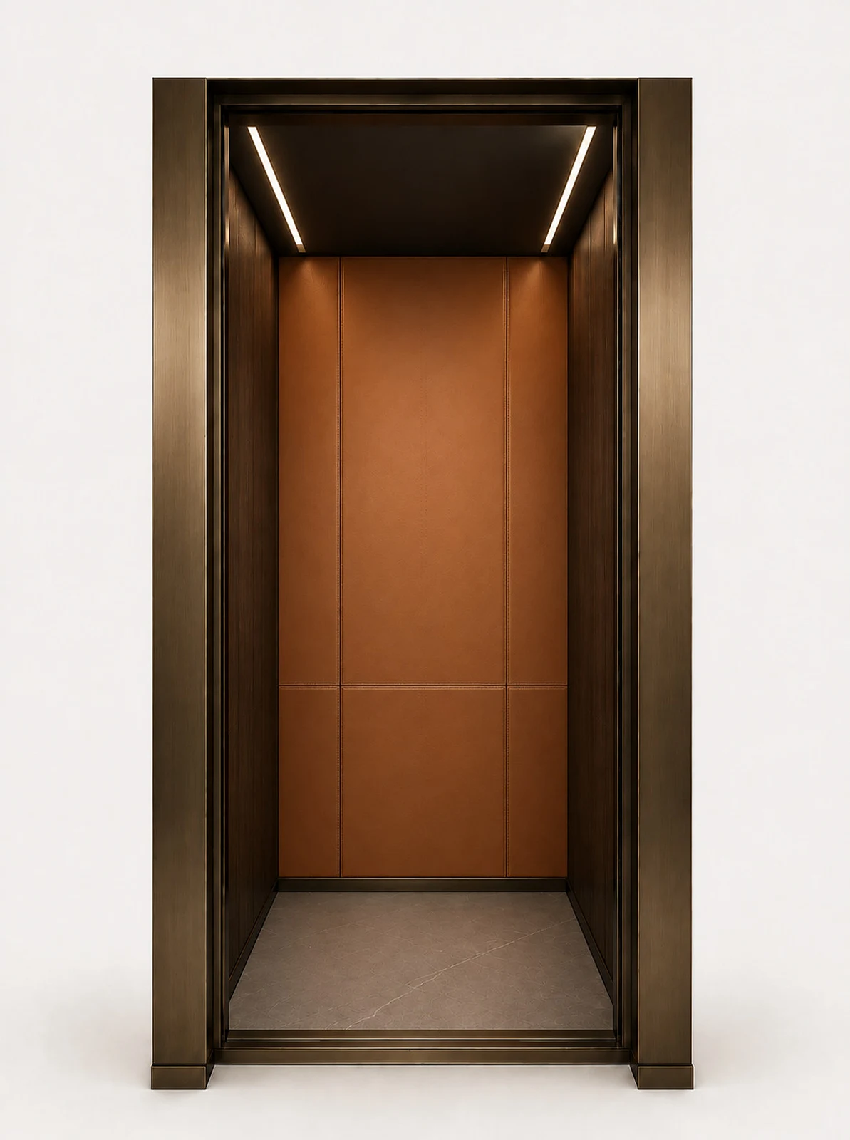 Cognac Court lift car interior